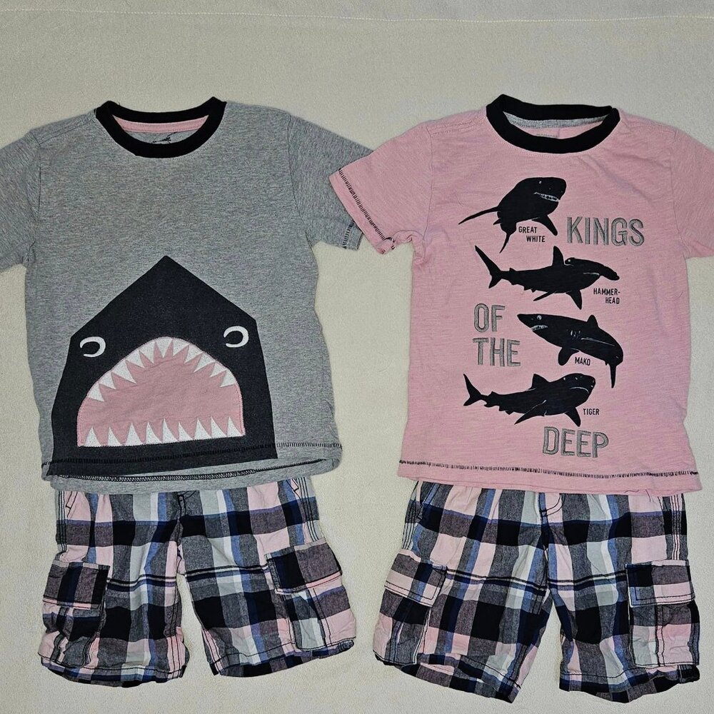 Gymboree Size 5 summer shorts sets for boys